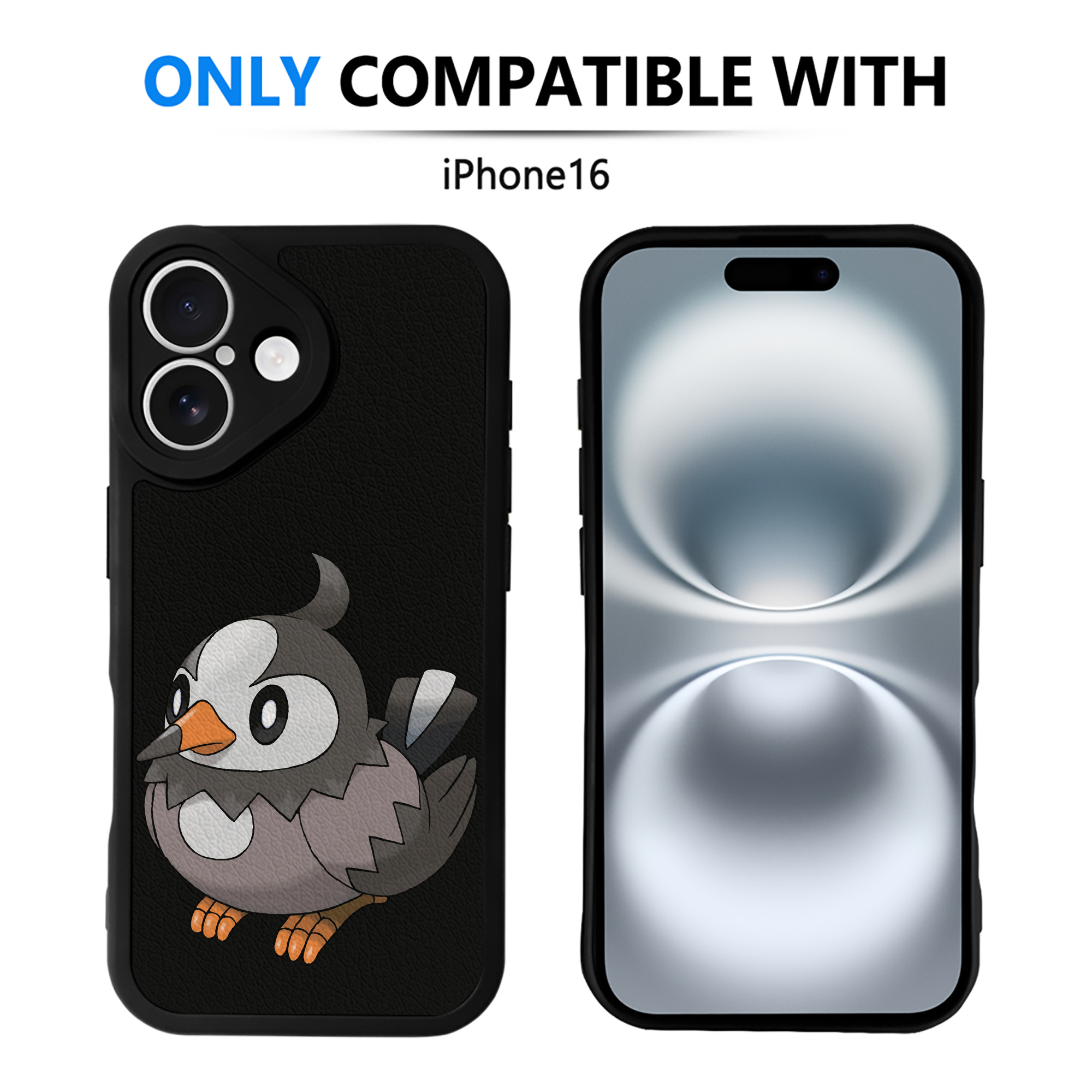 （画像用） ポケットモンスター Pokémon 【iPhone 16シリーズ対応】シリコンスマホケース（レザー調） 材質：シリコン